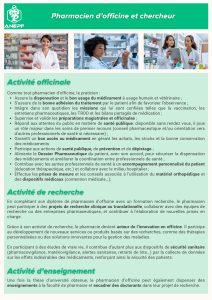 Fiche métier pharmacien d_officine et chercheur